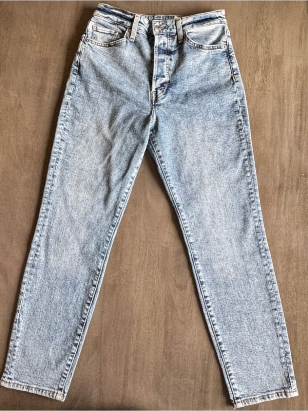 Ultra High Waist Mom Jeans Women’s Sz 6 | Blue Relaxed Tapered Fit Denim
